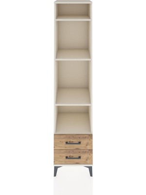 Hyperion Dolap 4 Raflı 2 Çekmeceli 44X44X195 Aytaşı-Çam