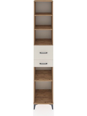 Hyperion Dolap 4 Raflı 2 Çekmeceli 44X44X243 Çam-Aytaşı