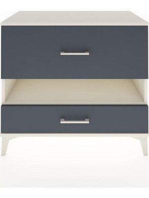 Hyperion Şifonyer Tek Raflı 2 Çekmeceli 88X44X80 Aytaşı-Antrasit