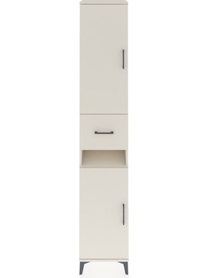 Hyperion Dolap 5 Raflı Tek Çekmeceli 2 Kapaklı 44X44X243 Aytaşı-Aytaşı