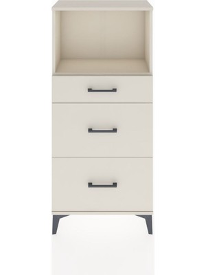 Hyperion Dolap Tek Raflı 3 Çekmeceli 60X44X134 Aytaşı-Aytaşı