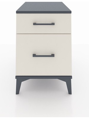 Kronos Komodin Tek Çekmeceli 44X59X64 Antrasit-Aytaşı