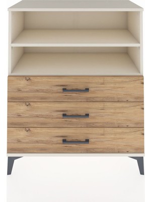 Hyperion Şifonyer 2 Raflı 3 Çekmeceli 88X44X106 Aytaşı-Çam