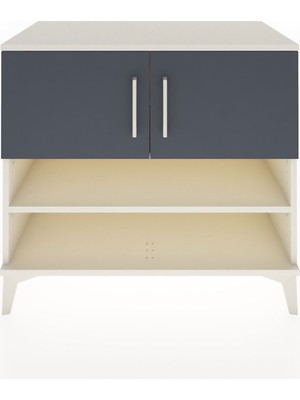 Hyperion Şifonyer 3 Raflı 2 Kapaklı 88X44X80 Aytaşı-Antrasit