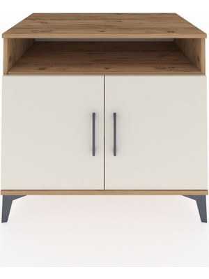 Kronos Şifonyer 2 Raflı 2 Kapaklı 88X59X80 Çam-Aytaşı