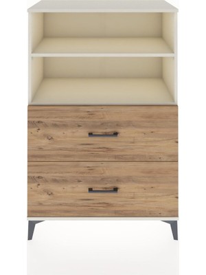 Hyperion Dolap 2 Raflı 2 Çekmeceli 88X44X134 Aytaşı-Çam