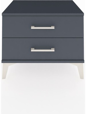 Hyperion Komodin 2 Çekmeceli 60X44X48 Antrasit-Antrasit