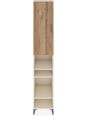 Hyperion Dolap 7 Raflı Tek Kapaklı 44X44X243 Aytaşı-Çam