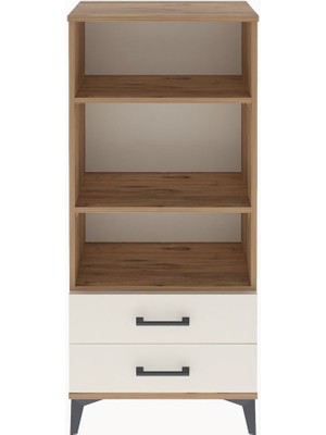 Arges Dolap 3 Raflı 2 Çekmeceli 60X30X134 Çam-Aytaşı