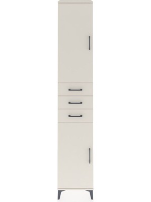 Hyperion Dolap 4 Raflı 3 Çekmeceli 2 Kapaklı 44X44X243 Aytaşı-Aytaşı