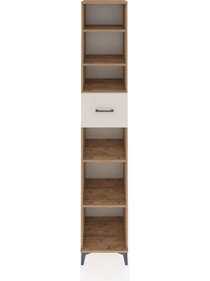 Hyperion Dolap 5 Raflı Tek Çekmeceli 44X44X243 Çam-Aytaşı