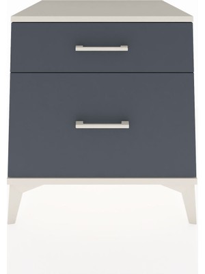 Kronos Komodin 2 Çekmeceli 60X59X64 Aytaşı-Antrasit