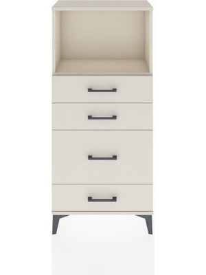 Hyperion Dolap Tek Raflı 4 Çekmeceli 60X44X134 Aytaşı-Aytaşı