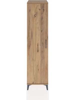 Hyperion Dolap 4 Raflı Tek Kapaklı 44X44X182 Çam-Çam