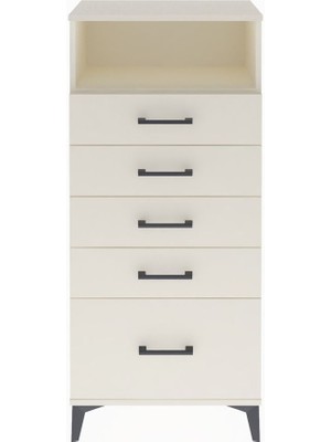 Arges Dolap Tek Raflı 5 Çekmeceli 60X30X134 Aytaşı-Aytaşı