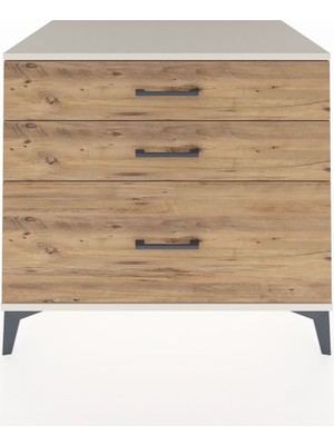 Kronos Şifonyer 3 Çekmeceli 88X59X80 Aytaşı-Çam
