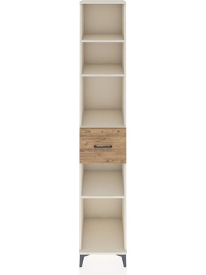 Hyperion Dolap 4 Raflı Tek Çekmeceli 44X44X243 Aytaşı-Çam