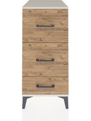 Kronos Komodin 3 Çekmeceli 44X59X96 Aytaşı-Çam