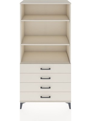 Hyperion Dolap 3 Raflı 4 Çekmeceli 88X44X182 Aytaşı-Aytaşı