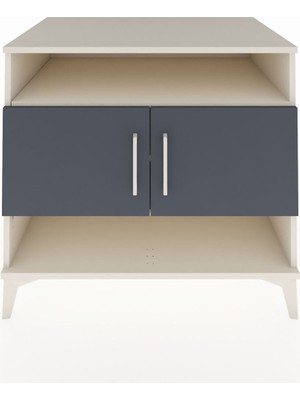 Kronos Şifonyer 3 Raflı 2 Kapaklı 88X59X80 Aytaşı-Antrasit
