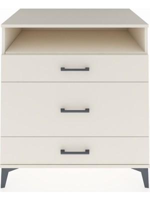 Kronos Şifonyer Tek Raflı 3 Çekmeceli 88X59X96 Aytaşı-Aytaşı