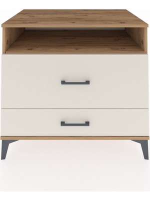 Kronos Şifonyer Tek Raflı 2 Çekmeceli 88X59X80 Çam-Aytaşı