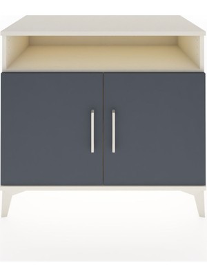 Hyperion Şifonyer 2 Raflı 2 Kapaklı 88X44X80 Aytaşı-Antrasit