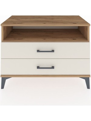 Hyperion Şifonyer Tek Raflı 2 Çekmeceli 88X44X64 Çam-Aytaşı