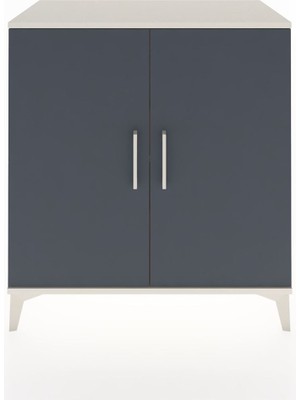 Hyperion Şifonyer Tek Raflı 2 Kapaklı 88X44X96 Aytaşı-Antrasit