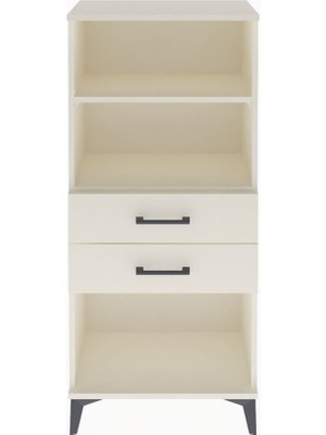 Arges Dolap 2 Raflı 2 Çekmeceli 60X30X134 Aytaşı-Aytaşı