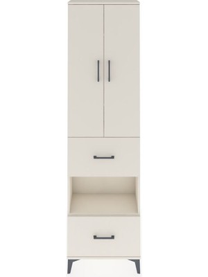 Arges Dolap 4 Raflı 2 Çekmeceli 2 Kapaklı 60X30X221 Aytaşı-Aytaşı