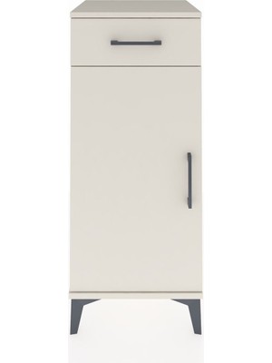 Hyperion Komodin Tek Raflı Tek Çekmeceli Tek Kapaklı 44X44X106 Aytaşı-Aytaşı