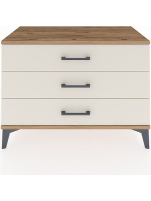 Hyperion Şifonyer 3 Çekmeceli 88X44X64 Çam-Aytaşı