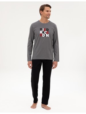 Pierre Cardin Erkek Koyu Gri Pijama Takımı 50322654-VR080