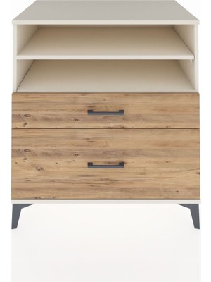 Kronos Şifonyer 2 Raflı 2 Çekmeceli 88X59X96 Aytaşı-Çam