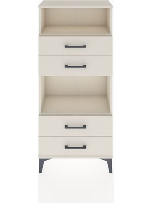 Hyperion Dolap 2 Raflı 4 Çekmeceli 60X44X134 Aytaşı-Aytaşı