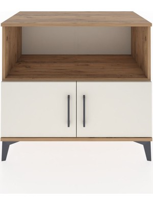 Hyperion Şifonyer Tek Raflı 2 Kapaklı 88X44X80 Çam-Aytaşı