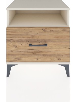 Hyperion Komodin Tek Raflı Tek Çekmeceli 60X44X64 Aytaşı-Çam