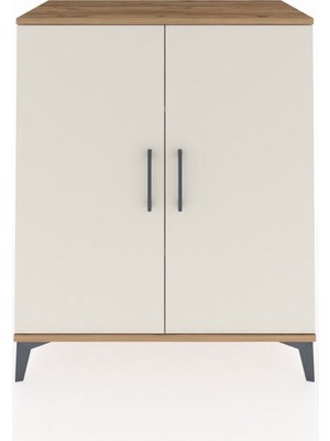 Hyperion Şifonyer 2 Raflı 2 Kapaklı 88X44X106 Çam-Aytaşı