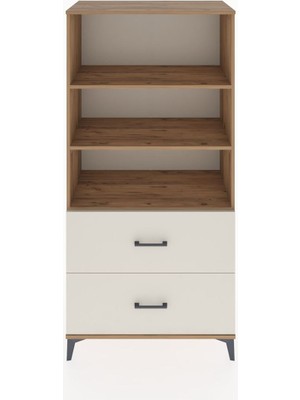 Hyperion Dolap 3 Raflı 2 Çekmeceli 88X44X182 Çam-Aytaşı