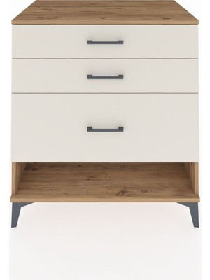 Kronos Şifonyer 3 Çekmeceli 88X59X96 Çam-Aytaşı