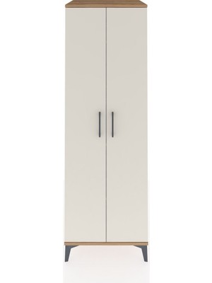Kronos Dolap 4 Raflı 2 Kapaklı 60X59X182 Çam-Aytaşı