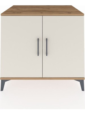 Kronos Şifonyer Tek Raflı 2 Kapaklı 88X59X80 Çam-Aytaşı