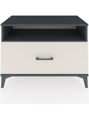 Hyperion Şifonyer Tek Raflı Tek Çekmeceli 88X44X64 Antrasit-Aytaşı