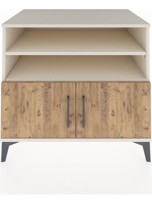 Kronos Şifonyer 3 Raflı 2 Kapaklı 88X59X80 Aytaşı-Çam
