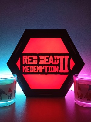 Kırmızı Masaüstü Dekoratif Lamba, Şık ve Modern Tasarım