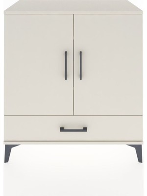 Hyperion Şifonyer 3 Raflı Tek Çekmeceli 2 Kapaklı 88X44X96 Aytaşı-Aytaşı