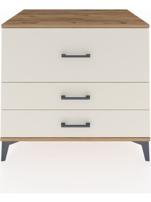 Kronos Şifonyer 3 Çekmeceli 88X59X80 Çam-Aytaşı