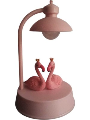 Işıklı ve Müzikli Flamingo Gece Lambası, Odanıza Renk Katacak Eğlenceli Dekorasyon.