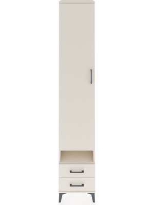 Hyperion Dolap 6 Raflı 2 Çekmeceli Tek Kapaklı 44X44X243 Aytaşı-Aytaşı